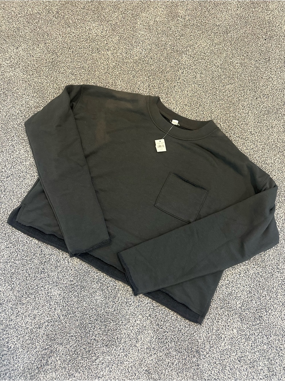 aerie Crewneck Long-Sleeve Sweater with Pocket